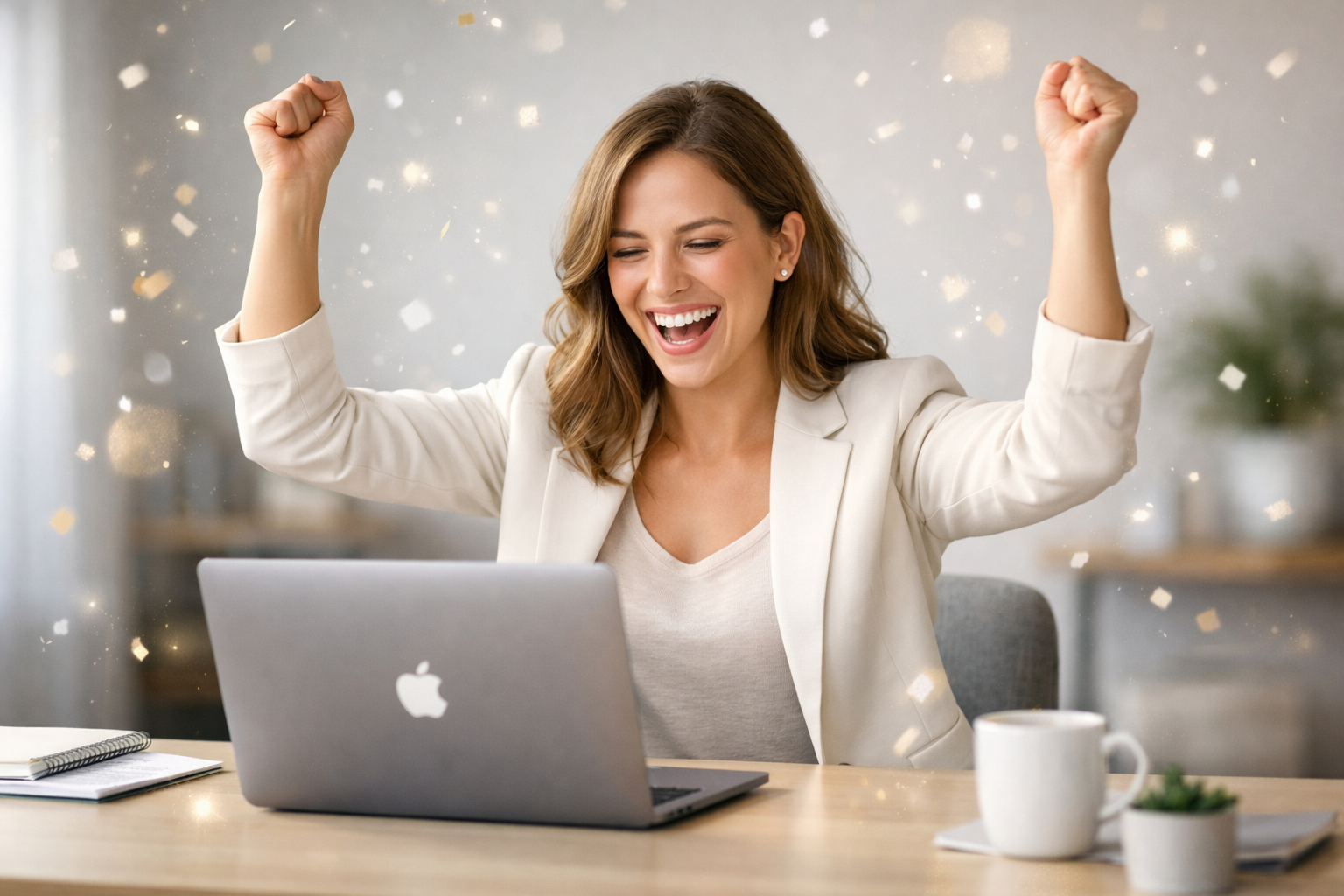 Счастливая выпускница курса